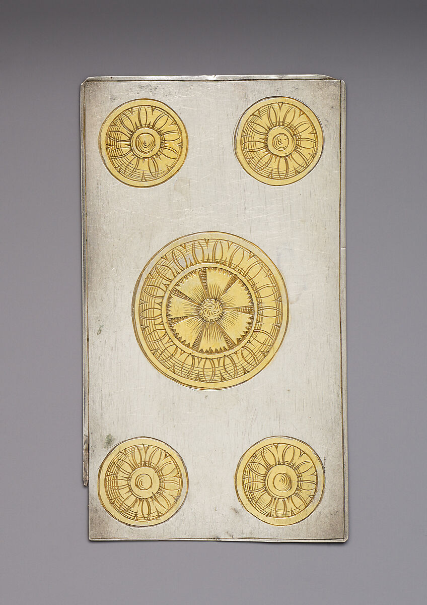 Playing Cards, Michael Frömmer (German, born 1584, master 1612), Parcel-gilt silver, German, Augsburg