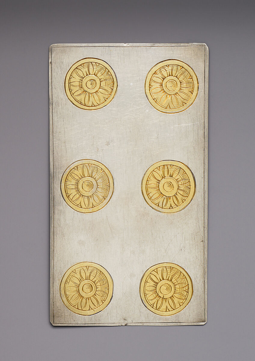 Playing Cards, Michael Frömmer (German, born 1584, master 1612), Parcel-gilt silver, German, Augsburg