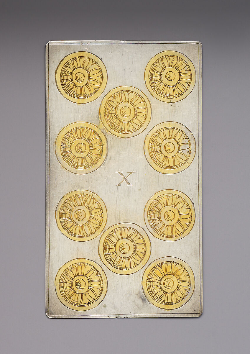 Playing Cards, Michael Frömmer (German, born 1584, master 1612), Parcel-gilt silver, German, Augsburg