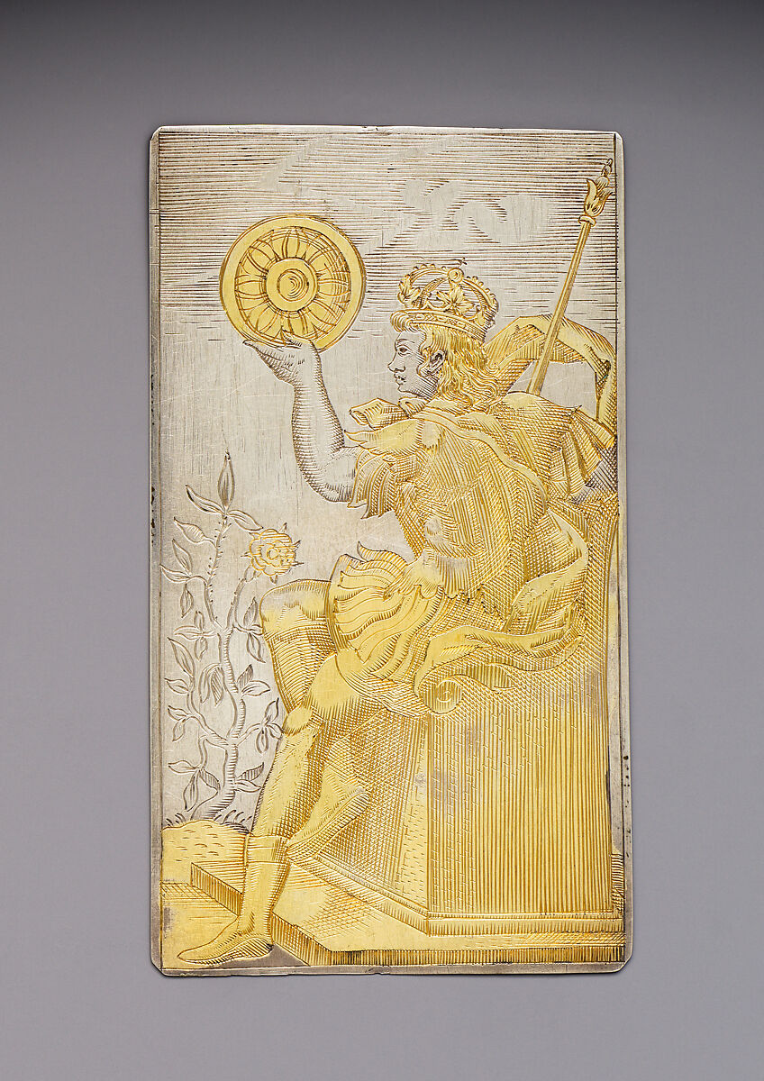 Playing Cards, Michael Frömmer (German, born 1584, master 1612), Parcel-gilt silver, German, Augsburg