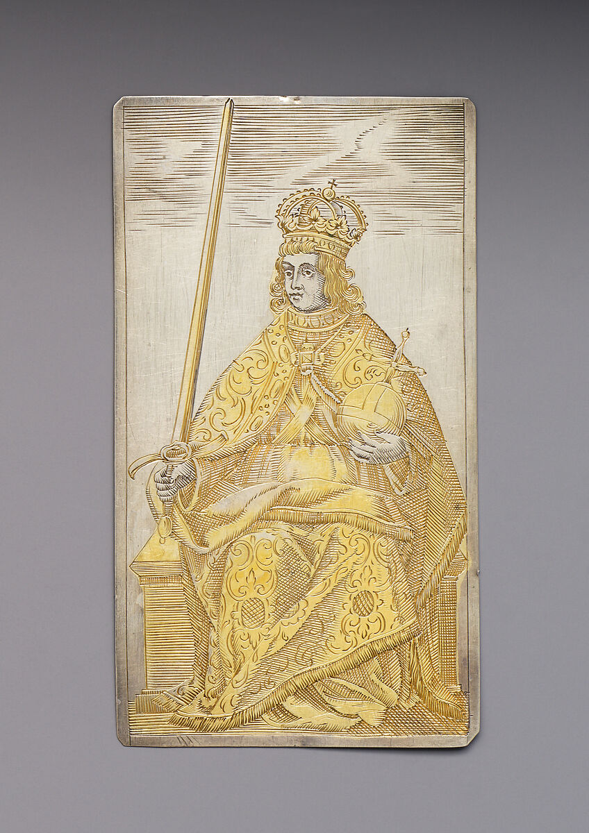 Playing Cards, Michael Frömmer (German, born 1584, master 1612), Parcel-gilt silver, German, Augsburg