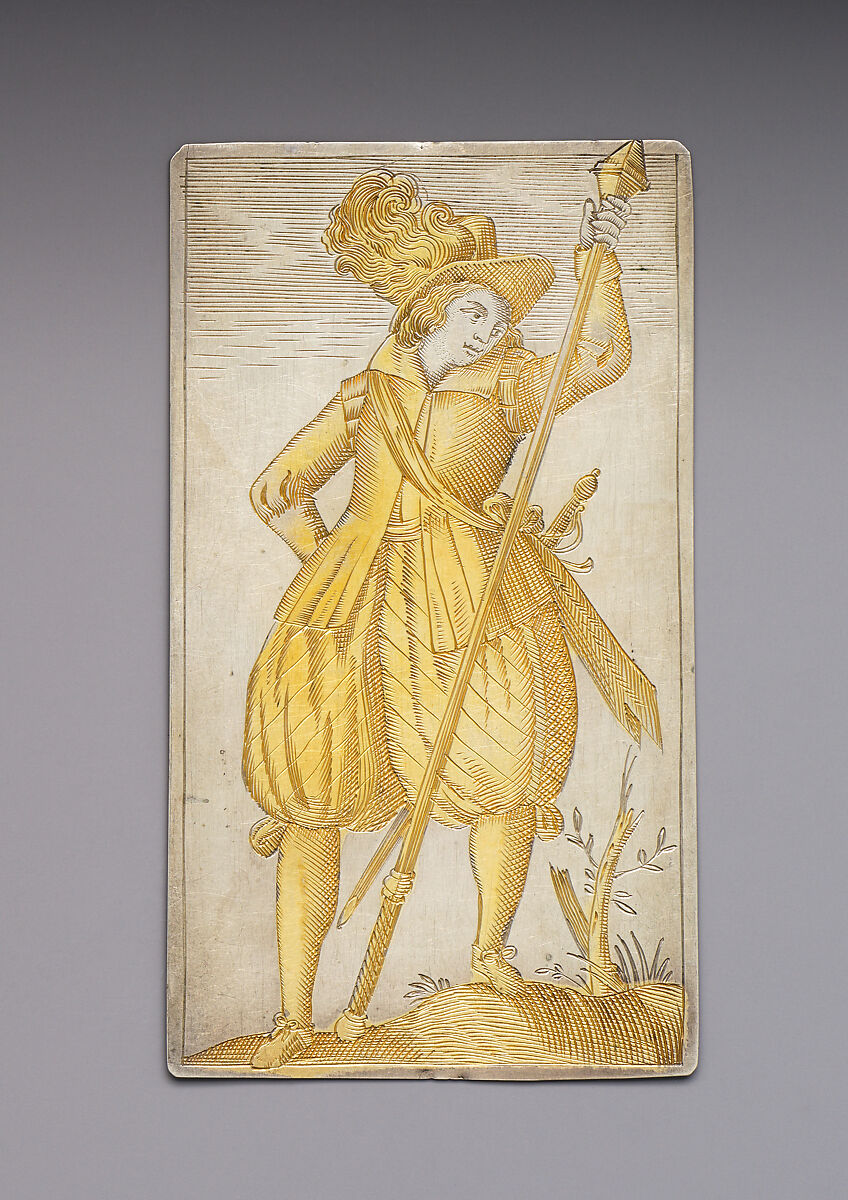 Playing Cards, Michael Frömmer (German, born 1584, master 1612), Parcel-gilt silver, German, Augsburg