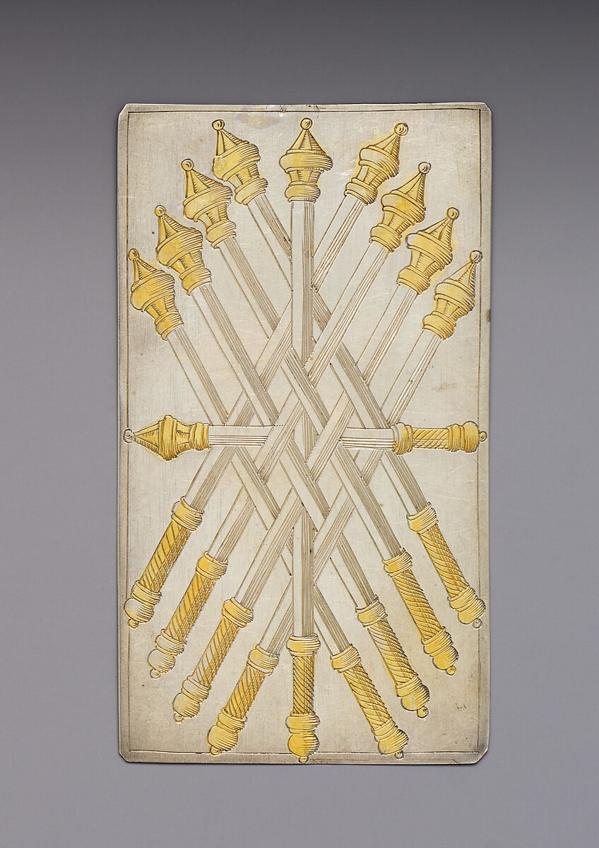 Playing Cards, Michael Frömmer (German, born 1584, master 1612), Parcel-gilt silver, German, Augsburg