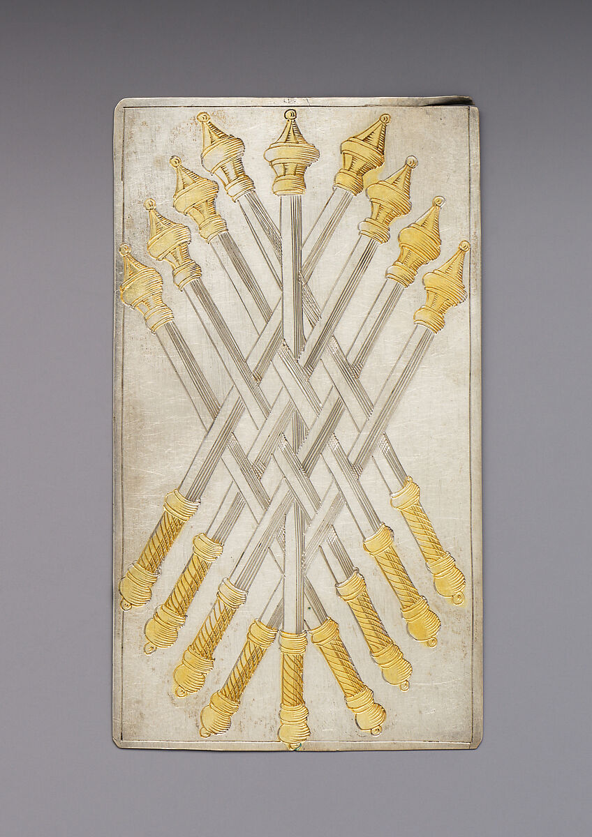Playing Cards, Michael Frömmer (German, born 1584, master 1612), Parcel-gilt silver, German, Augsburg