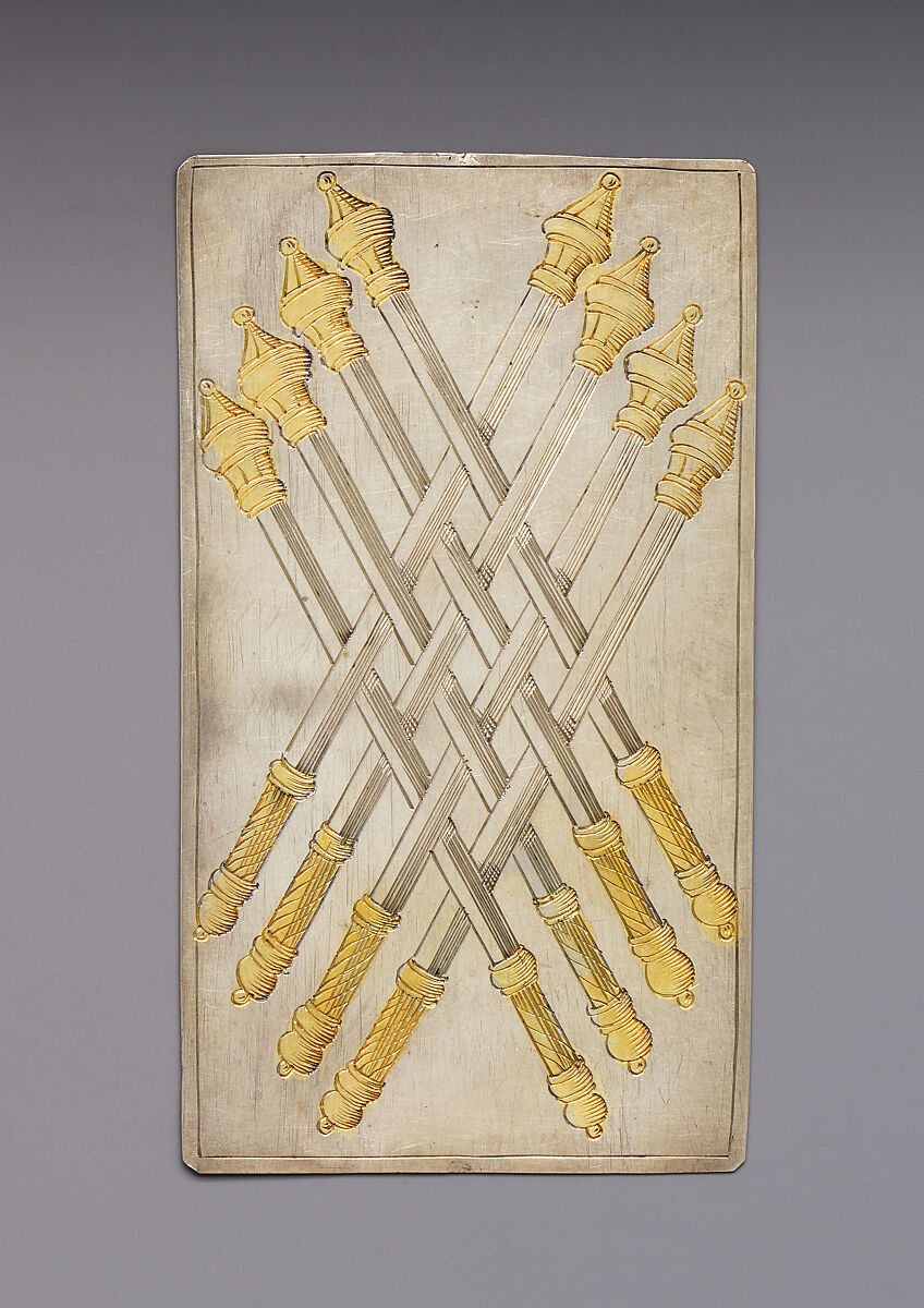 Playing Cards, Michael Frömmer (German, born 1584, master 1612), Parcel-gilt silver, German, Augsburg