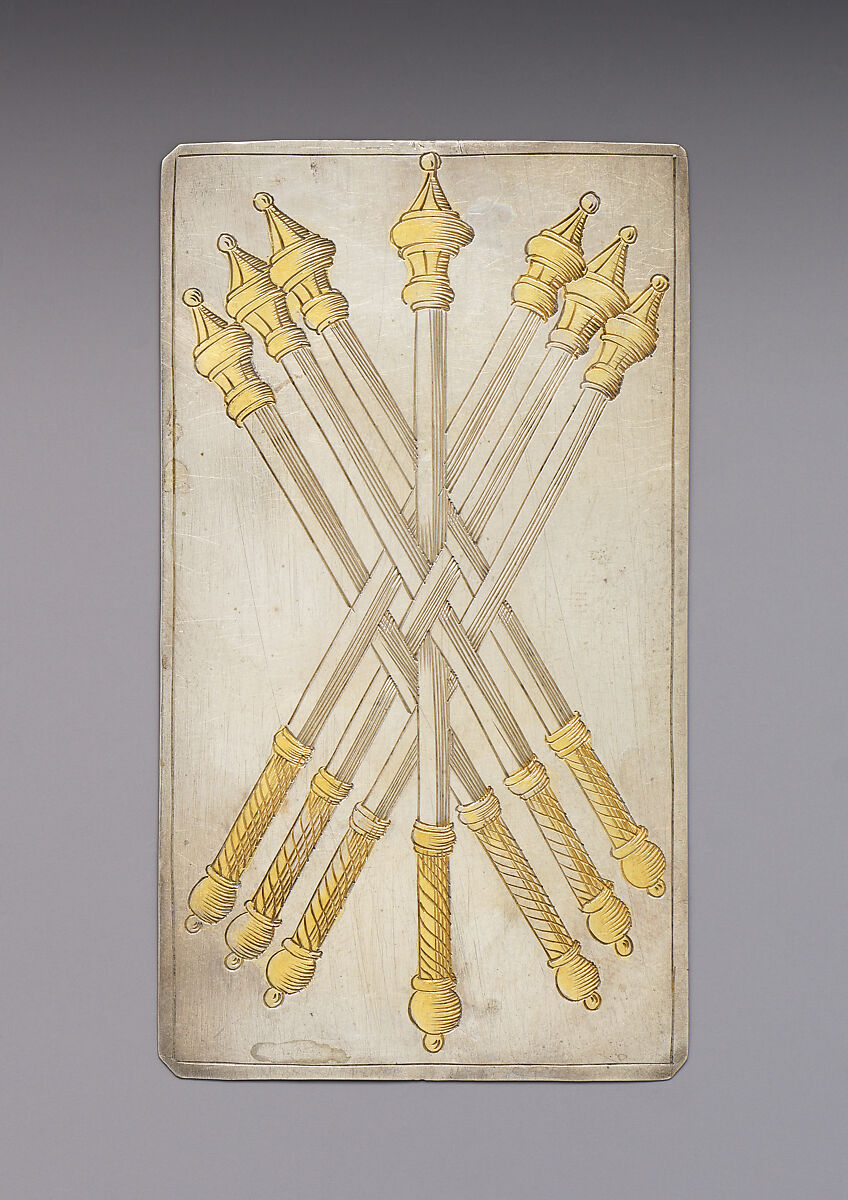 Playing Cards, Michael Frömmer (German, born 1584, master 1612), Parcel-gilt silver, German, Augsburg