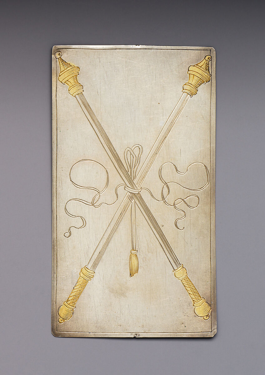 Playing Cards, Michael Frömmer (German, born 1584, master 1612), Parcel-gilt silver, German, Augsburg