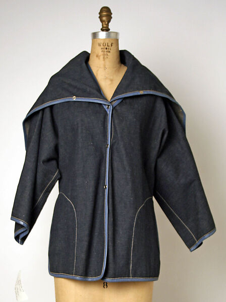 Jacket, Bonnie Cashin (American, Oakland, California 1908–2000 New York), cotton, leather, American 