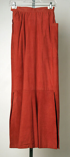 Skirt, Bonnie Cashin (American, Oakland, California 1908–2000 New York), leather, American