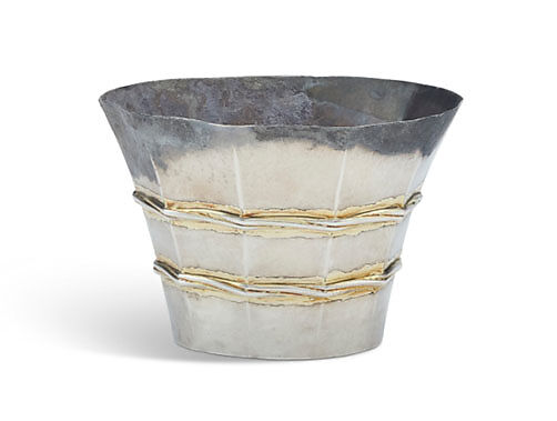 Beaker, Silver and gilded silver, German 