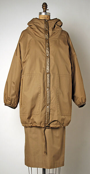 Suit, Bonnie Cashin (American, Oakland, California 1908–2000 New York), cotton, acrylic, leather, American 