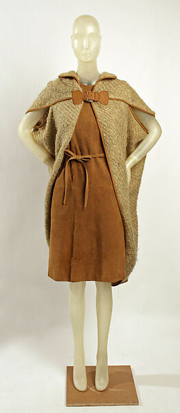 Ensemble, Bonnie Cashin (American, Oakland, California 1908–2000 New York), wool, leather, American 