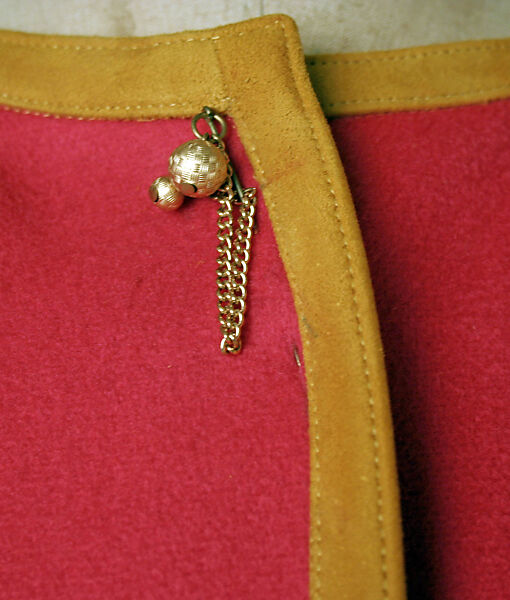 Coat, Bonnie Cashin (American, Oakland, California 1908–2000 New York), wool, suede, American