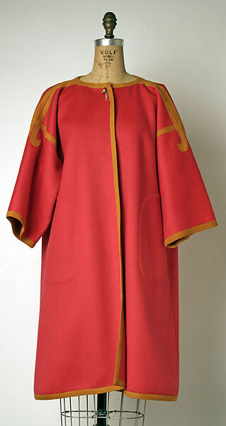 Coat, Bonnie Cashin (American, Oakland, California 1908–2000 New York), wool, suede, American 