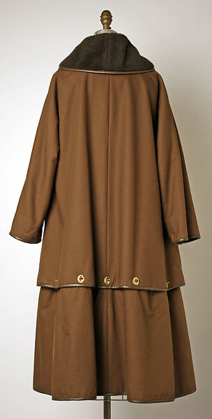 Coat, Bonnie Cashin (American, Oakland, California 1908–2000 New York), cotton, leather, acrylic, metal, American