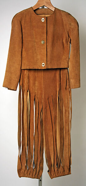 Pantsuit, Bonnie Cashin (American, Oakland, California 1908–2000 New York), leather, American 