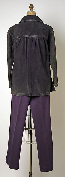 Cycling ensemble, Bonnie Cashin (American, Oakland, California 1908–2000 New York), (a, b) leather; (c) wool, American