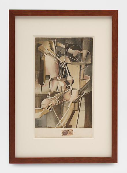 Mariée, Marcel Duchamp  American, born France, Collotype colored pochoir