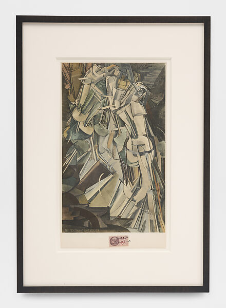 Nu Descendent au Escalier, Marcel Duchamp  American, born France, Collotype colored pochoir