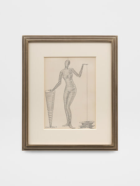 Femme Portative, Portable Woman, Man Ray  American, Pen and india ink on paper