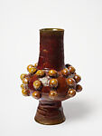 Vase with balls, Beatrice Wood  American, Glazed earthenware