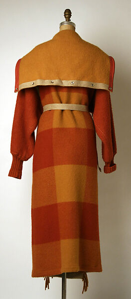 Coat, Jean-Charles de Castelbajac (French, born Casablanca, Morocco, 1949), wool, leather, cotton, metal, French