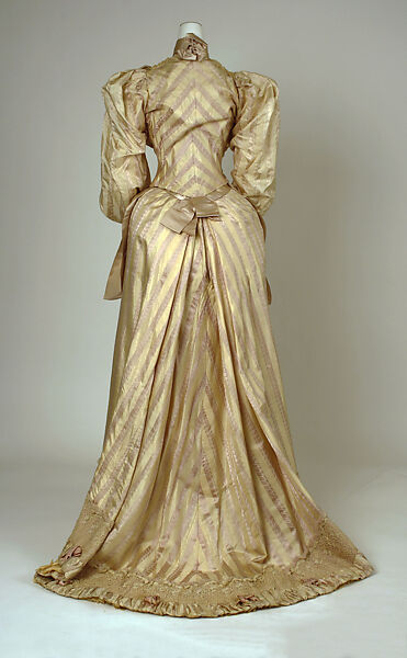 Dress, Redfern (1847–1940), silk, cotton, American