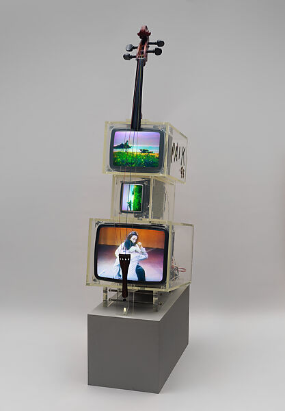 TV Cello, Nam June Paik (American (born Korea), Seoul 1932–2006 Miami, Florida), Mixed media, American