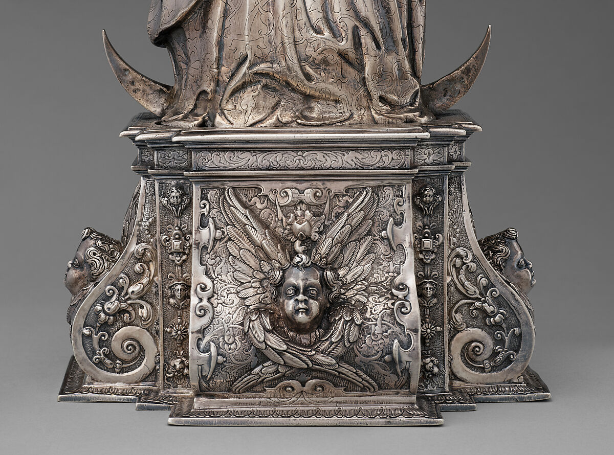 Virgin and Child, Cast, repousséd and chased silver, Indian, Goa