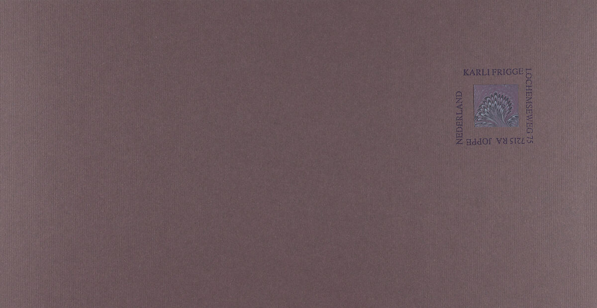 All of Karli Frigge's sample books, Karli Frigge (Dutch, born Rotterdam, 1943)