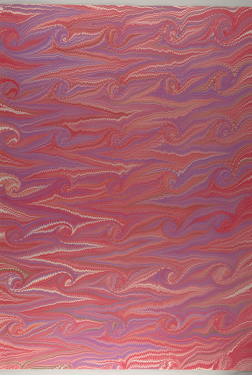 Set of historical marbled papers, Karli Frigge (Dutch, born Rotterdam, 1943)