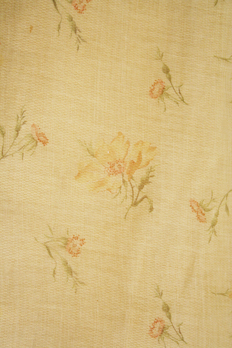 Dress, cotton, silk, American