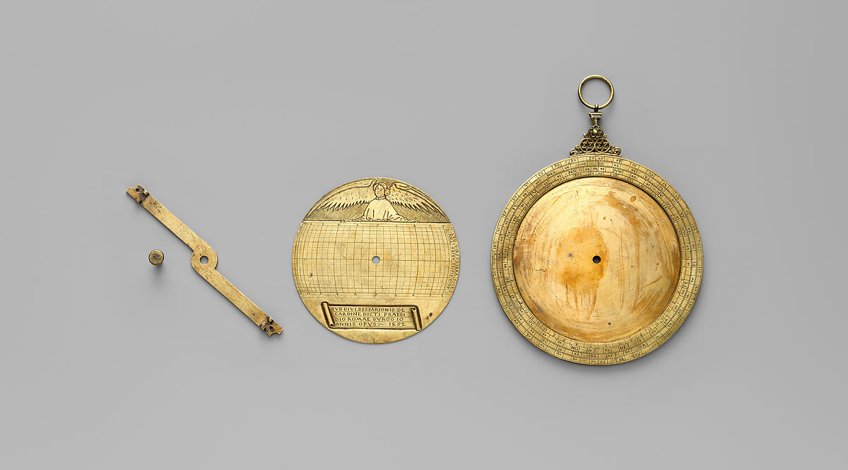 Astrolabe, Regiomontanus (b. Johannes Müller, 1436–1476), Copper alloy, German or Italian
