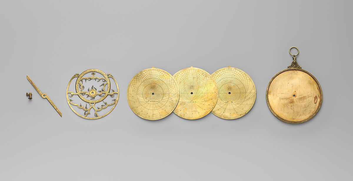 Astrolabe, Regiomontanus (b. Johannes Müller, 1436–1476), Copper alloy, German or Italian