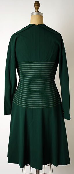 Dress, Hattie Carnegie, Inc. (American, 1918–1965), wool, American