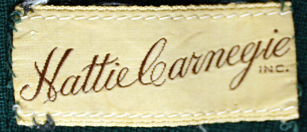 Dress, Hattie Carnegie, Inc. (American, 1918–1965), wool, American