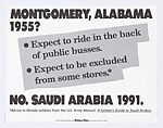 Montgomery, Alabama 1955?, Guerrilla Girls  American, Offset lithograph