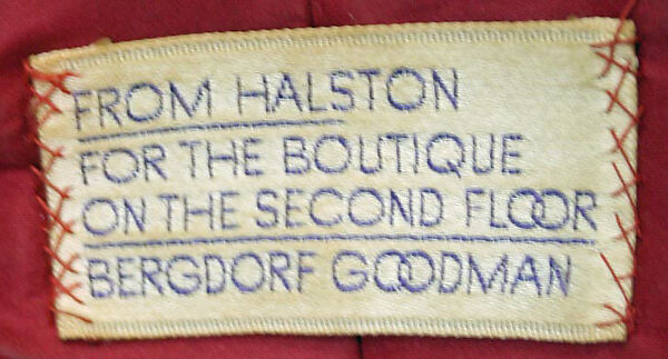 Ensemble, (a) Halston (American, Des Moines, Iowa 1932–1990 San Francisco, California), wool, American