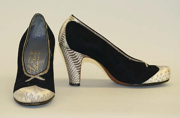 Accessory set, Dominick LaValle, lizard skin, plastic, acetate, American