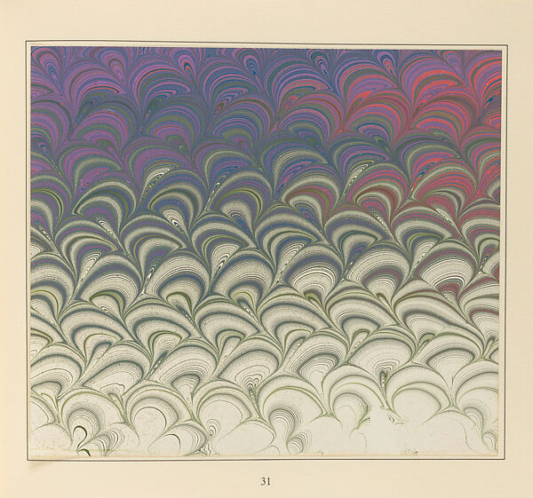 Marbled paper, Karli Frigge  Dutch