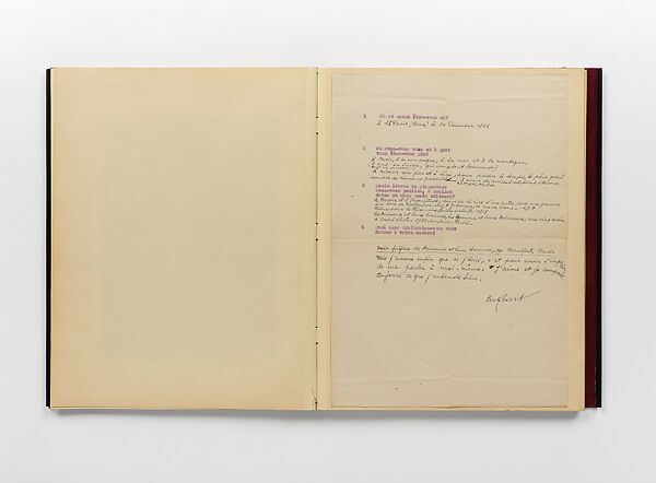 Proverbe. – Et autour de Proverbe, Paul Eluard (French, Saint-Denis 1895–1952 Charenton-le-Pont), Paper [assemblage of texts, letters, autographed manuscripts, and photos related to the journal Proverbe, with contributions from Tristan Tzara, Philippe Soupault, and Jean Paulhan bound together by J. De Gonet]