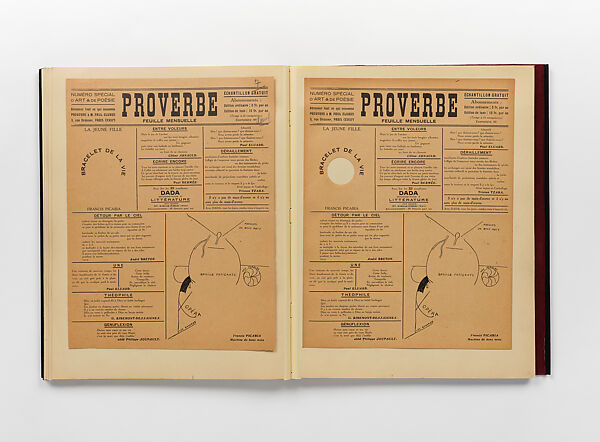 Proverbe. – Et autour de Proverbe, Paul Eluard (French, Saint-Denis 1895–1952 Charenton-le-Pont), Paper [assemblage of texts, letters, autographed manuscripts, and photos related to the journal Proverbe, with contributions from Tristan Tzara, Philippe Soupault, and Jean Paulhan bound together by J. De Gonet]