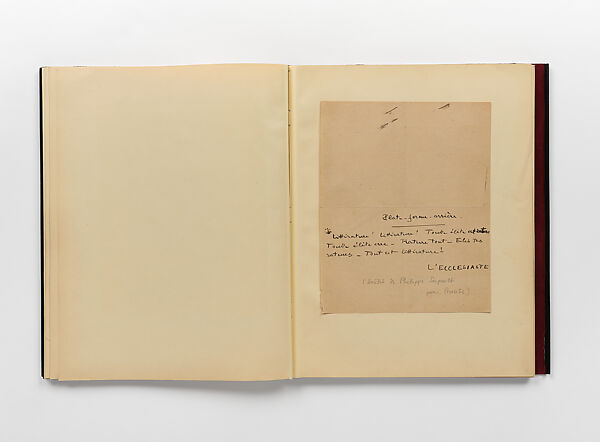 Proverbe. – Et autour de Proverbe, Paul Eluard (French, Saint-Denis 1895–1952 Charenton-le-Pont), Paper [assemblage of texts, letters, autographed manuscripts, and photos related to the journal Proverbe, with contributions from Tristan Tzara, Philippe Soupault, and Jean Paulhan bound together by J. De Gonet]