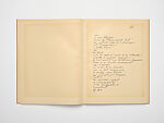 Autographed Poem Set with Multiple Annotations for the Typograph, for the Publication of the Ron Ron Poetry Collection, Francis Picabia (French, Paris 1879–1953 Paris), Ink on paper