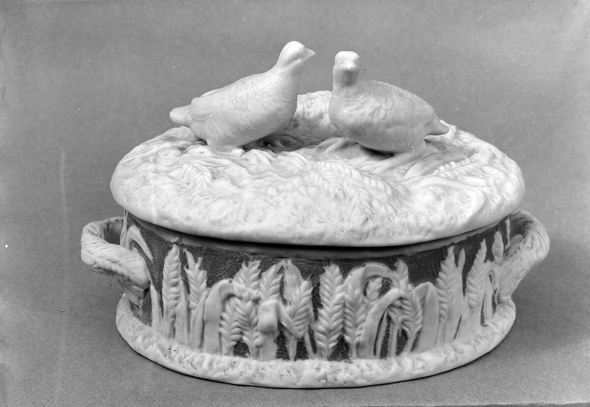 Box, Parian porcelain, American