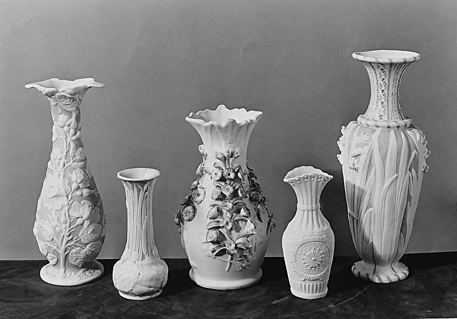 Vase, Parian porcelain, American