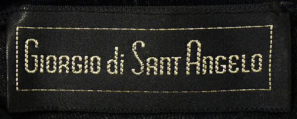 Ensemble, Giorgio di Sant'Angelo (American, born Italy, 1933–1989), synthetic fiber, American