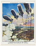 Representation of balloon barrage for defense of London, from 