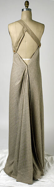 Dress, Giorgio di Sant'Angelo (American, born Italy, 1933–1989), cotton, linen, synthetic fiber, wood, American