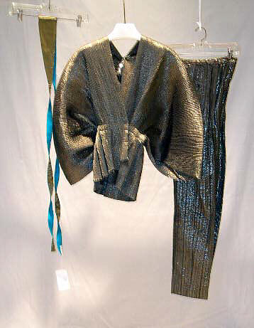Ensemble, Giorgio di Sant'Angelo (American, born Italy, 1933–1989), synthetic lamé, silk, American
